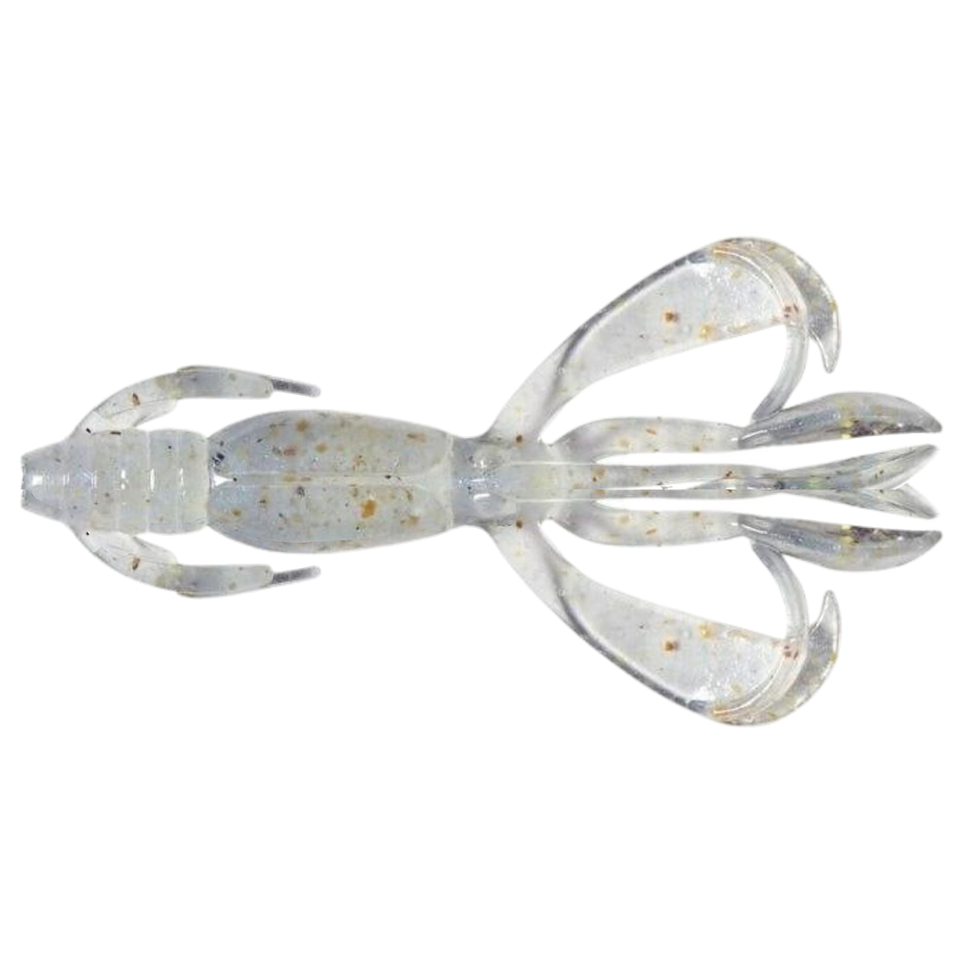 Keitech Crazy Flapper Jigi 2" Sexy Shad yläpuolelta, pää vasemmalla