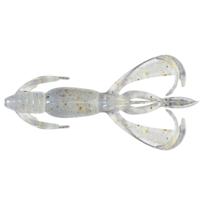 Keitech Crazy Flapper Jigi 2" Sexy Shad alapuolelta, pää vasemmalla