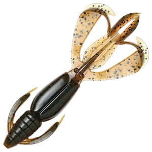 Keitech Crazy Flapper Jigi 3.6" 7kpl | Green Pumpkin Fire