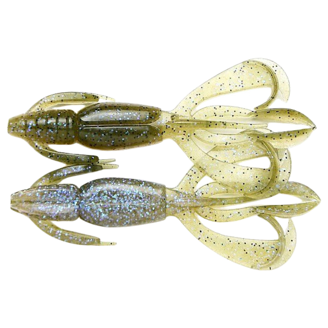 Keitech Crazy Flapper Jigi 4.4" Electric Green Craw ylä- ja alapuolelta