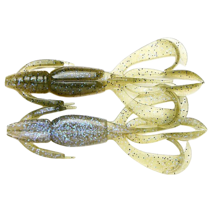 Keitech Crazy Flapper Jigi 4.4" Electric Green Craw ylä- ja alapuolelta