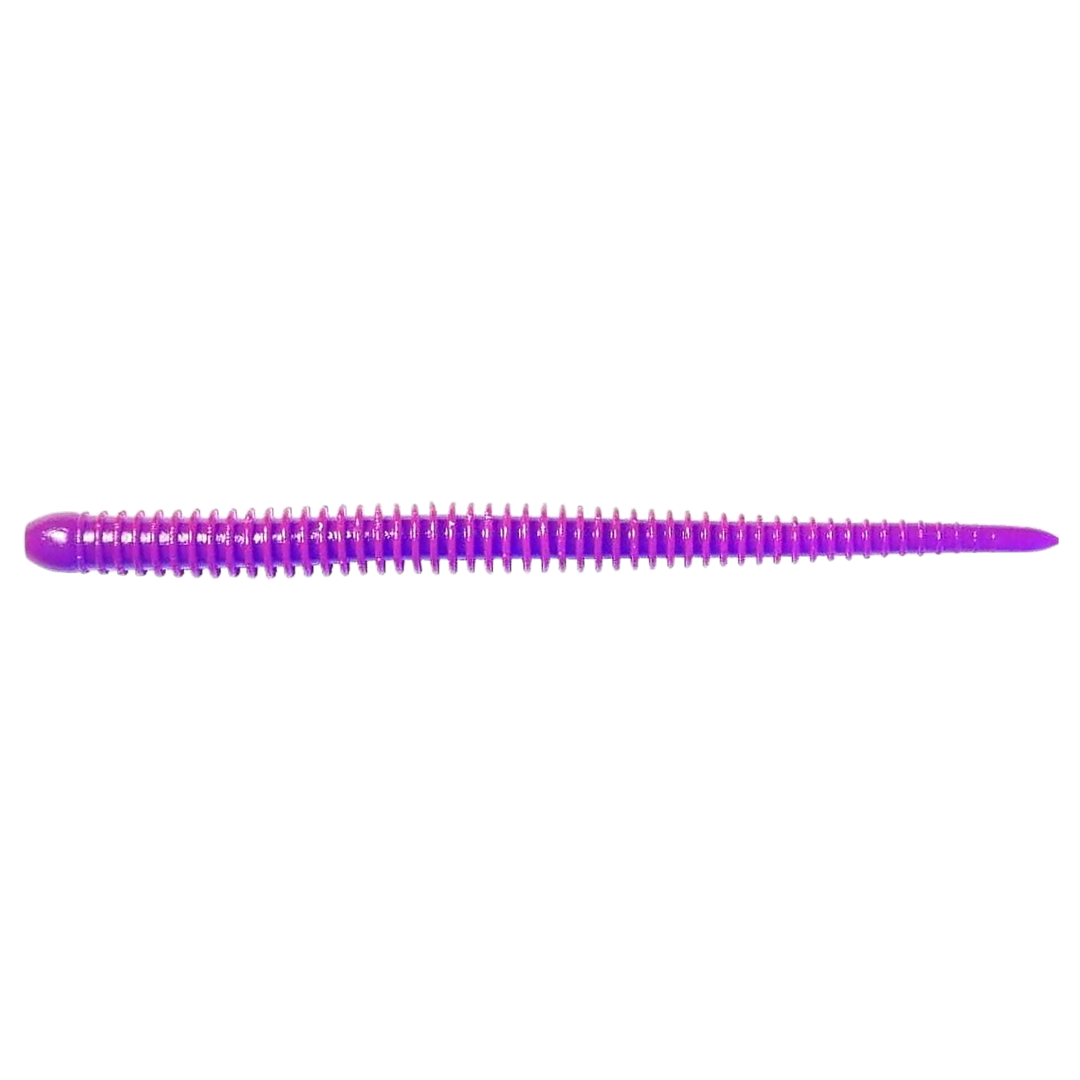 Keitech Easy Shaker Jigi 4.5" Purple Chameleon sivulta, pää vasemmalla