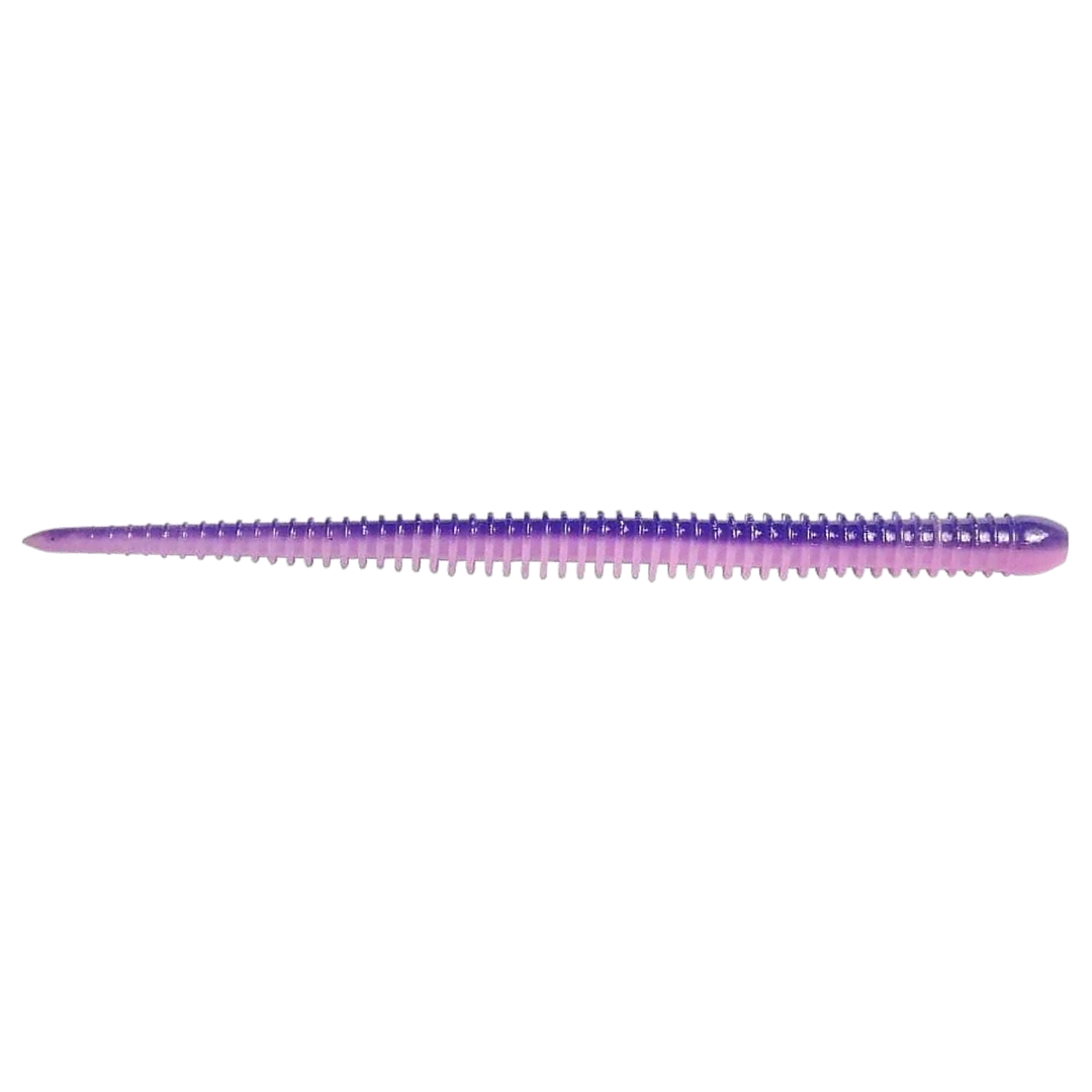 Keitech Easy Shaker Jigi 5.5" Bubblegum Grape sivulta, pää oikealla