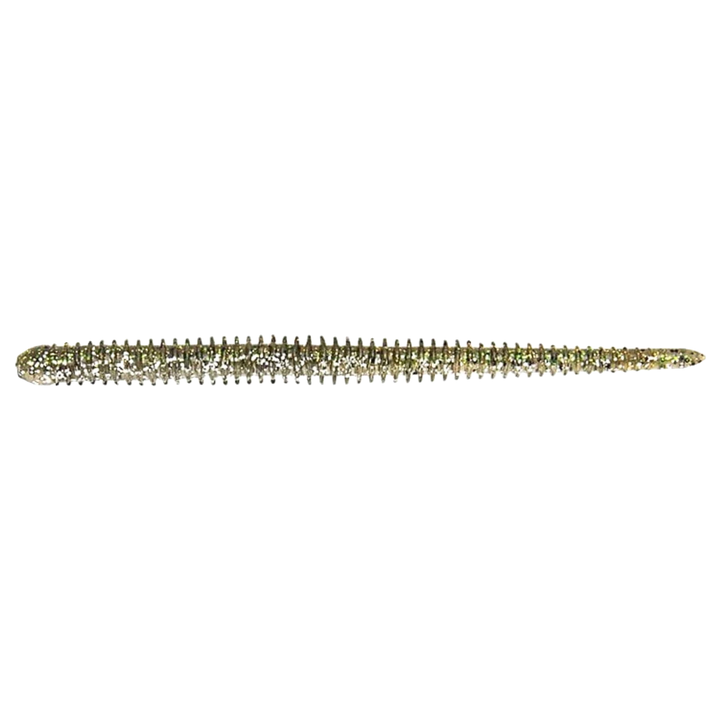 Keitech Easy Shaker Jigi 5.5" Silver Flash Minnow sivulta, pää vasemmalla
