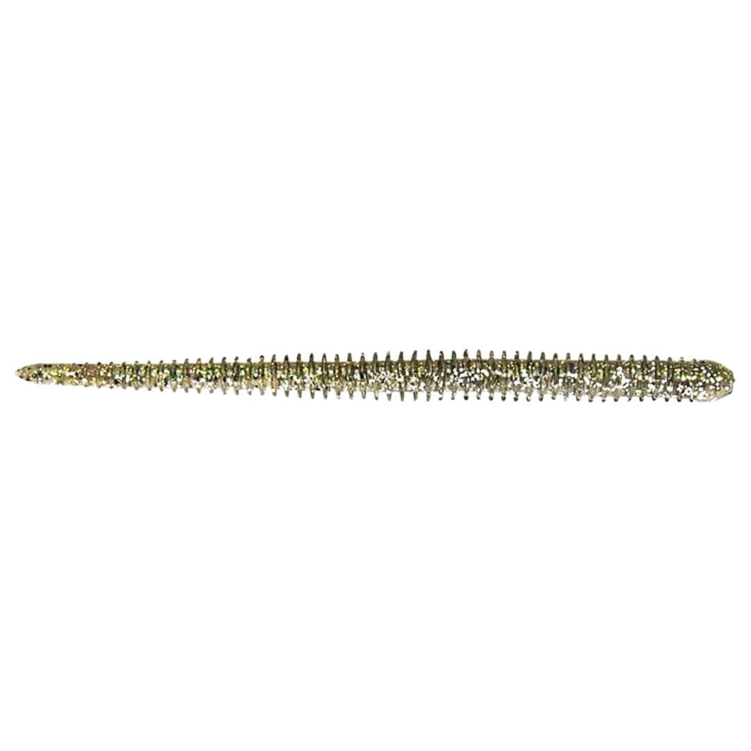 Keitech Easy Shaker Jigi 5.5" Silver Flash Minnow sivulta, pää oikealla