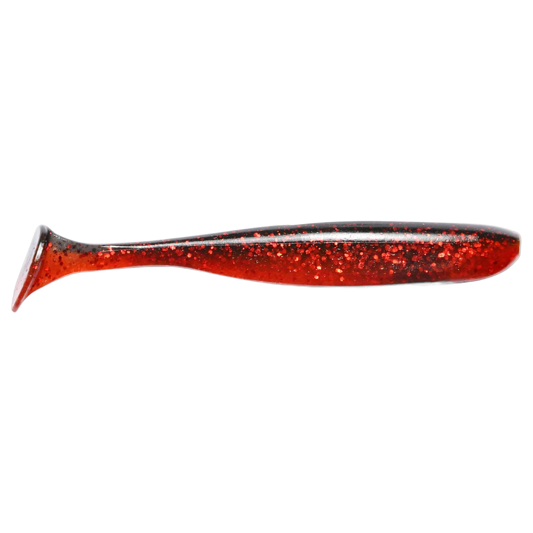 Keitech Easy Shiner Jigi 2" Black Cherry sivulta, pää oikealla