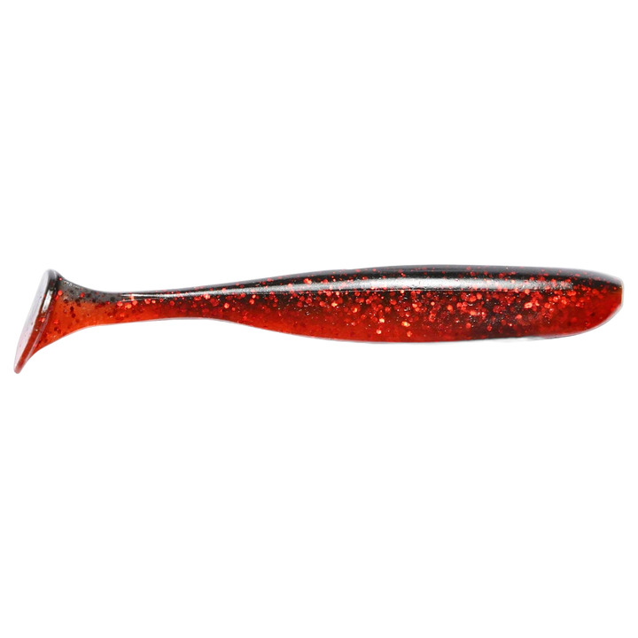 Keitech Easy Shiner Jigi 2" Black Cherry sivulta, pää oikealla