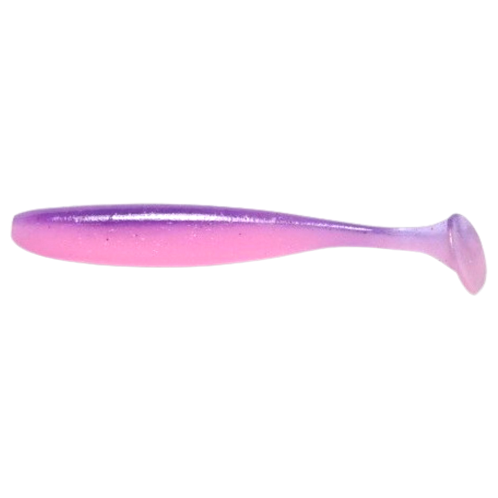 Keitech Easy Shiner Jigi 2" Bubblegum Grape sivulta, pää vasemmalla