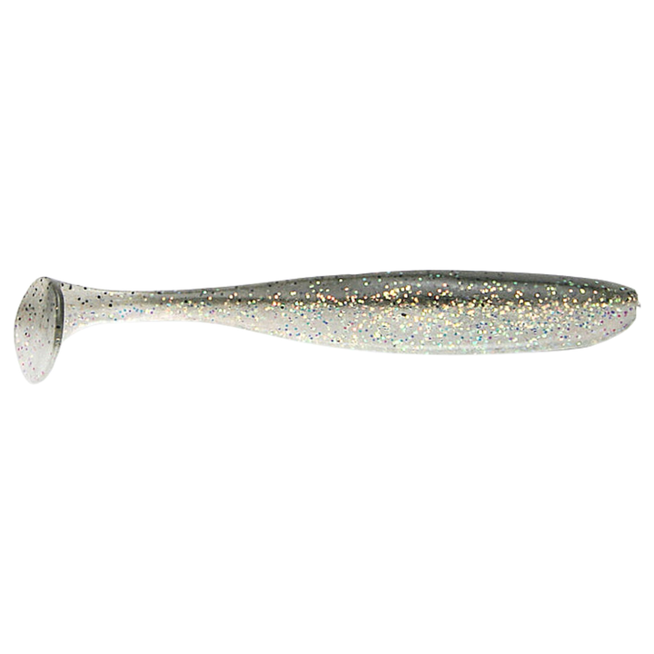 Keitech Easy Shiner Jigi 2" Crystal Shad sivulta, pää oikealla