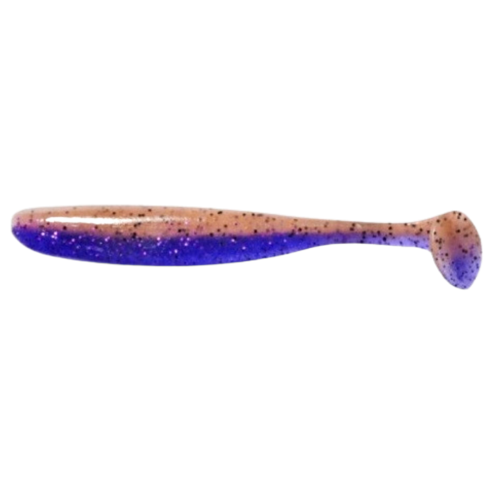 Keitech Easy Shiner Jigi 2" Purple Jerry sivulta, pää vasemmalla