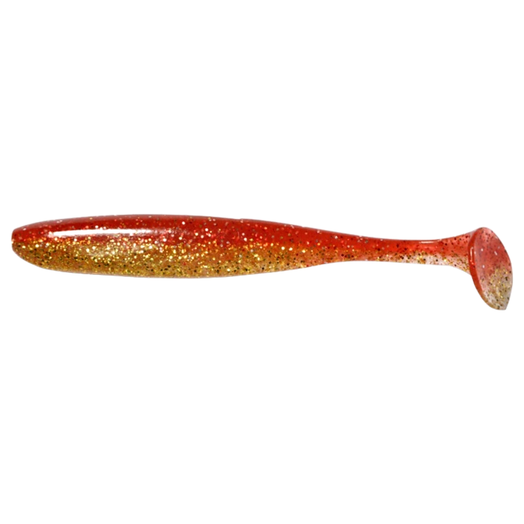 Keitech Easy Shiner Jigi 2" Red Gold sivulta, pää vasemmalla