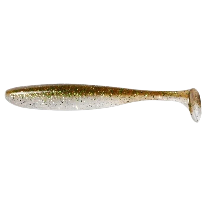 Keitech Easy Shiner Jigi 2" Silver Wakasagi sivulta, pää vasemmalla