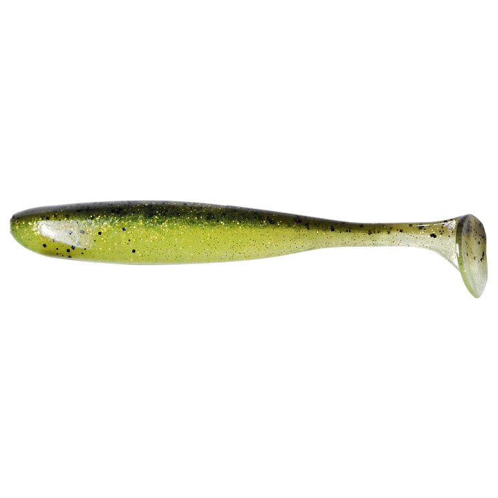 Keitech Easy Shiner Jigi 2" Watermelon Lime sivulta, pää vasemmalla