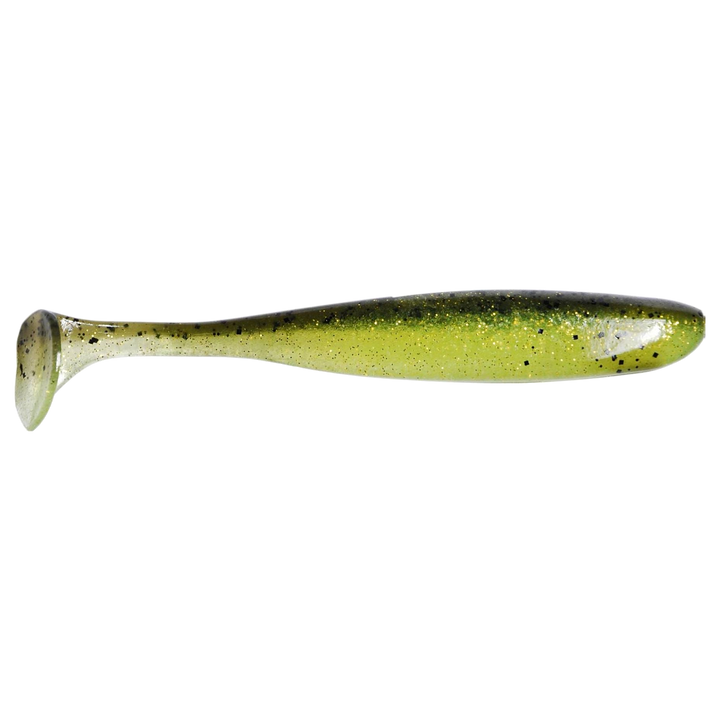 Keitech Easy Shiner Jigi 2" Watermelon Lime sivulta, pää oikealla