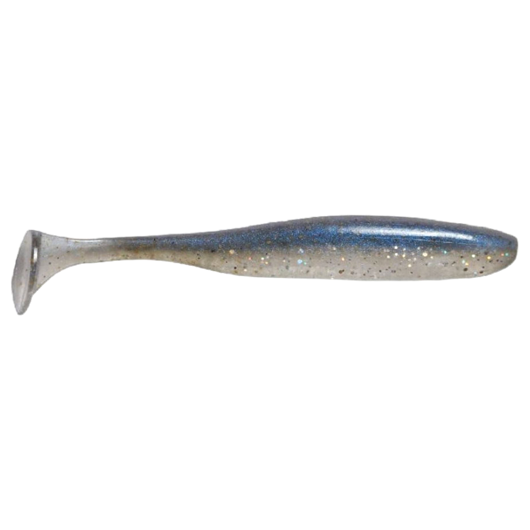 Keitech Easy Shiner Jigi 3" Blue Shiner sivulta, pää oikealla