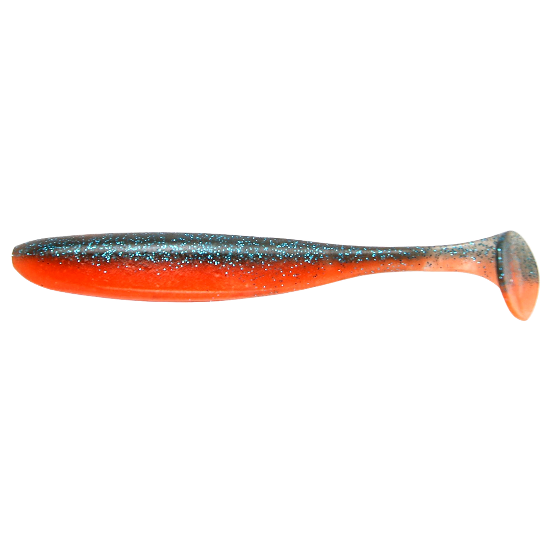 Keitech Easy Shiner Jigi 3" Blue Watermelon sivulta, pää vasemmalla