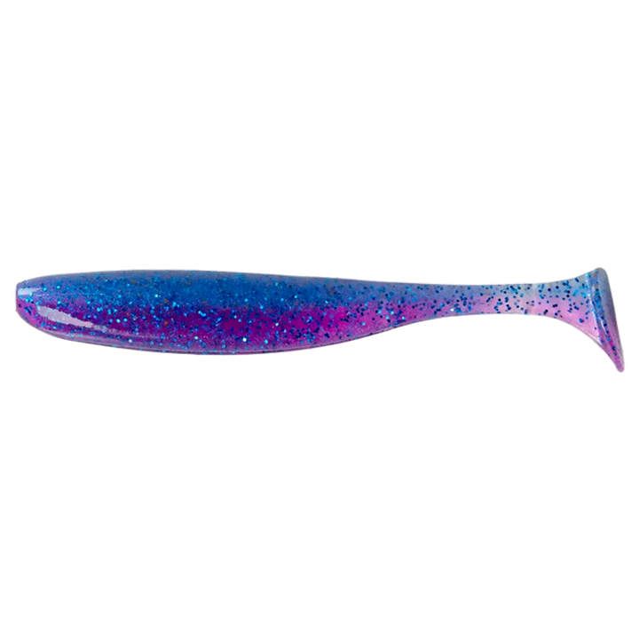 Keitech Easy Shiner Jigi 3" Clear Morning Dawn Blue FLK sivulta, pää vasemmalla