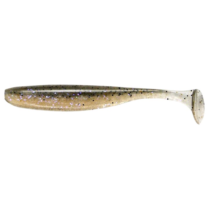 Keitech Easy Shiner Jigi 3" Electric Smoke Craw sivulta, pää vasemmalla