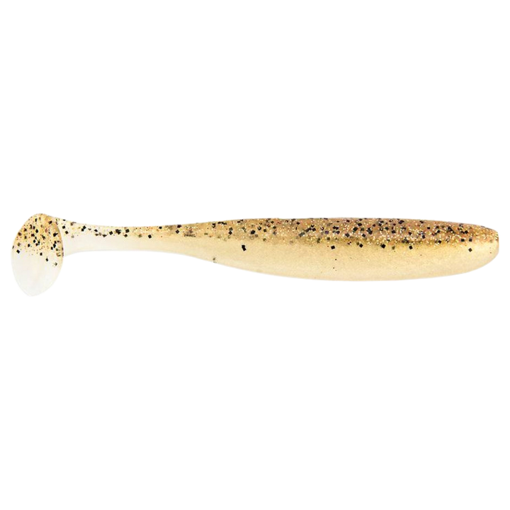 Keitech Easy Shiner Jigi 3" Golden Shiner sivulta, pää oikealla