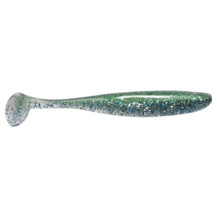 Keitech Easy Shiner Jigi 3" Green Shad sivulta, pää oikealla