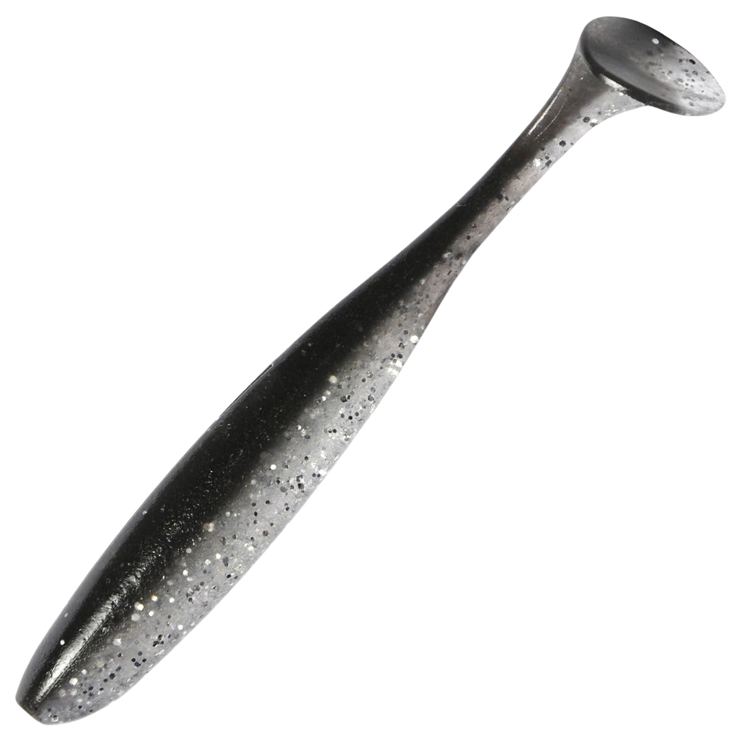 Keitech Easy Shiner Jigi 3", väri Real Baitfish: musta selkä ja hopeinen kylki