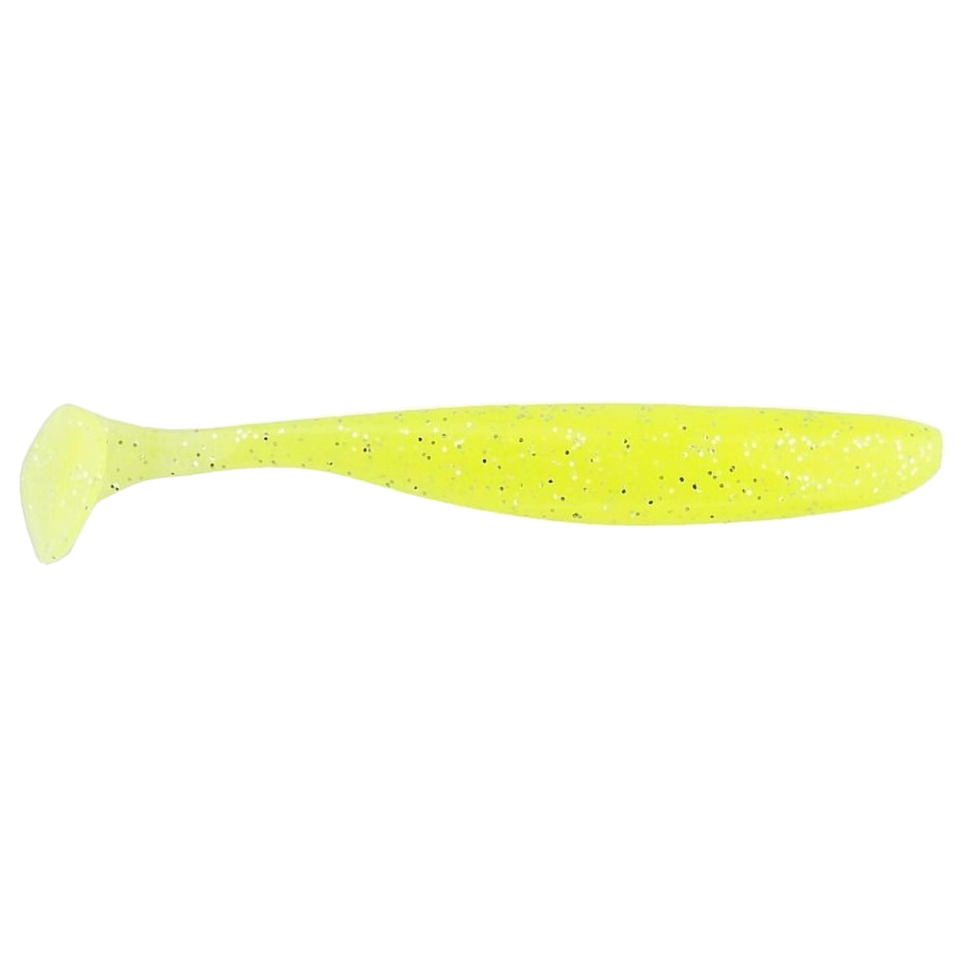 Keitech Easy Shiner Jigi 3" Toxic Chart sivulta, pää oikealla