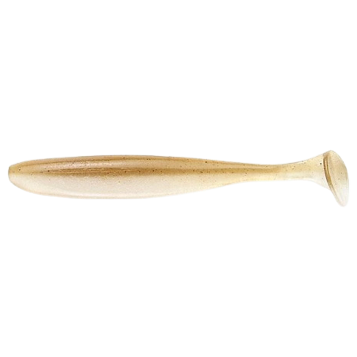 Keitech Easy Shiner Jigi 3" Wakasagi sivulta, pää vasemmalla