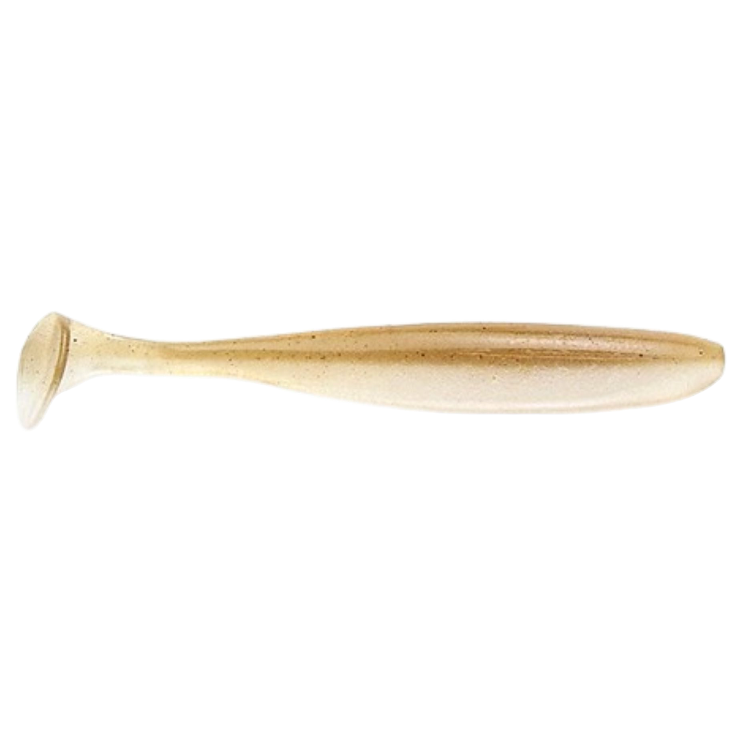 Keitech Easy Shiner Jigi 3" Wakasagi sivulta, pää oikealla