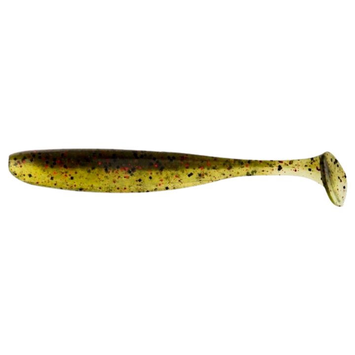 Keitech Easy Shiner Jigi 3" Watermelon PP Red sivulta, pää vasemmalla