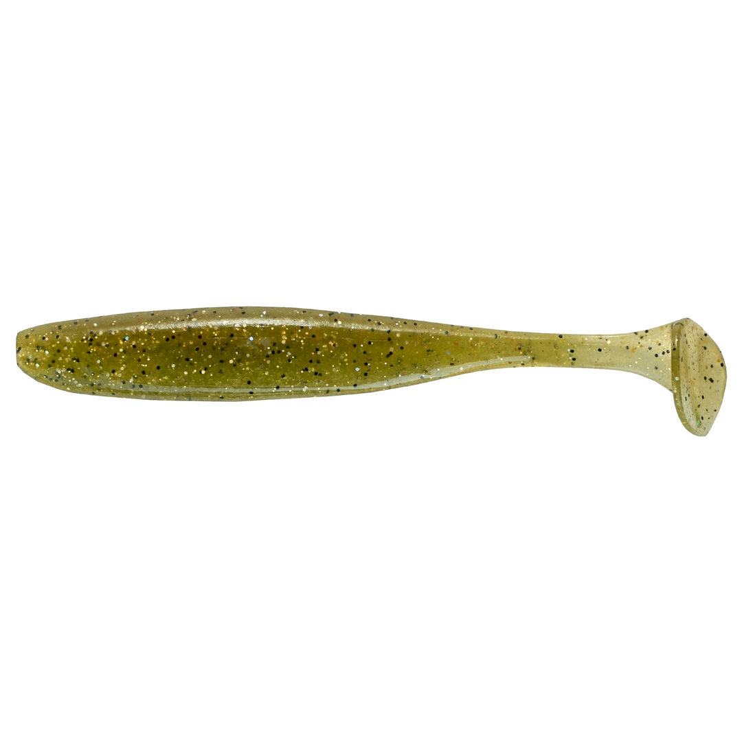 Keitech Easy Shiner Jigi 3.5" Baby Bass sivulta, pää vasemmalla
