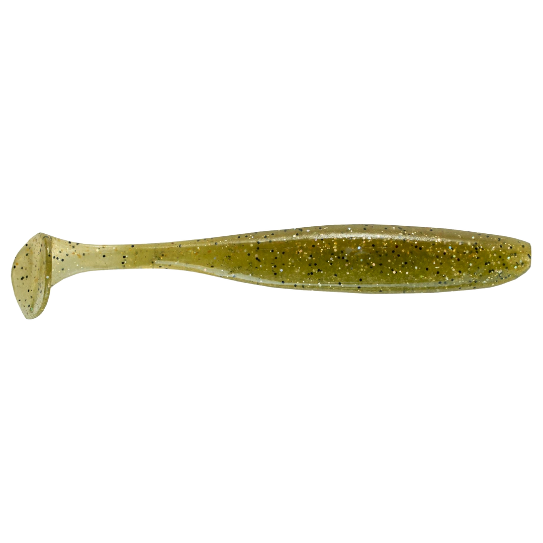 Keitech Easy Shiner Jigi 3.5" Baby Bass sivulta, pää oikealla