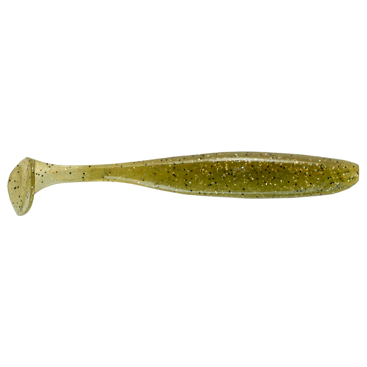 Keitech Easy Shiner Jigi 3.5" Baby Bass sivulta, pää oikealla