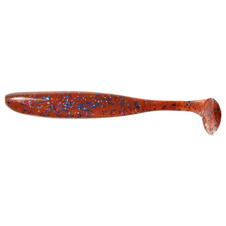 Keitech Easy Shiner Jigi 3.5" Berry Mix sivulta, pää vasemmalla