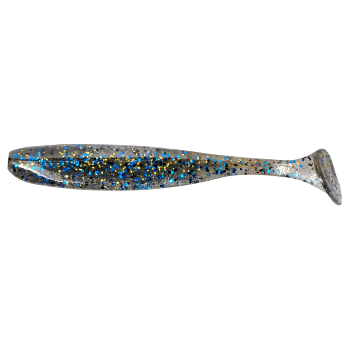 Keitech Easy Shiner Jigi 3.5" Bluegill sivulta, pää vasemmalla