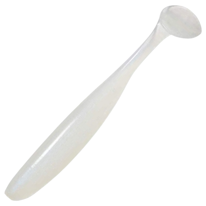 Keitech Easy Shiner Jigi 3.5", väri Pearl Glow: helmenvalkoinen runko