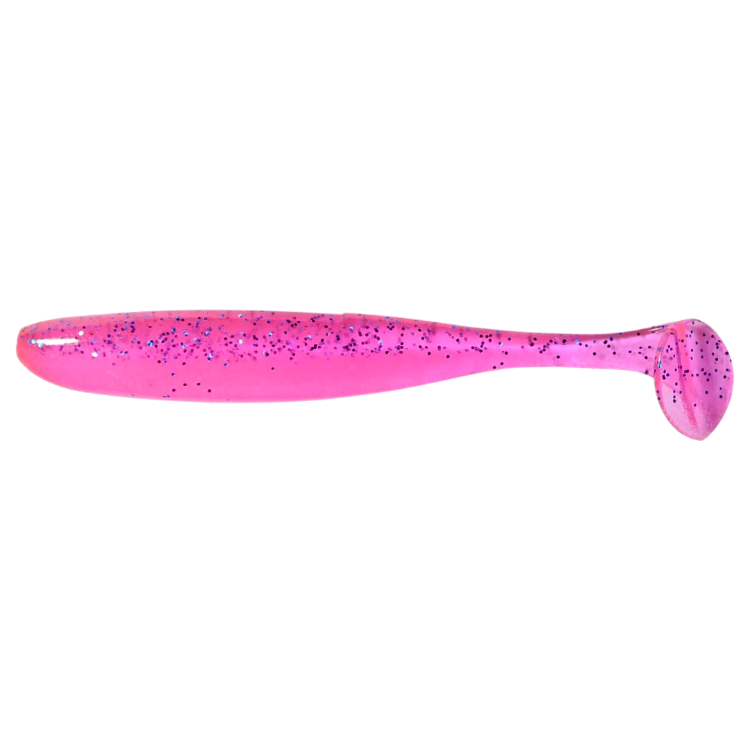 Keitech Easy Shiner Jigi 3.5" Pink Special sivulta, pää vasemmalla