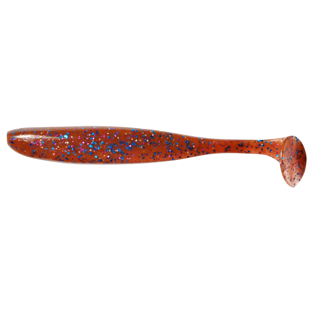 Keitech Easy Shiner Jigi 4.5" Berry Mix sivulta, pää vasemmalla