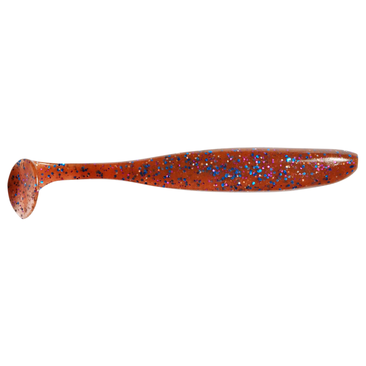 Keitech Easy Shiner Jigi 4.5" Berry Mix sivulta, pää oikealla