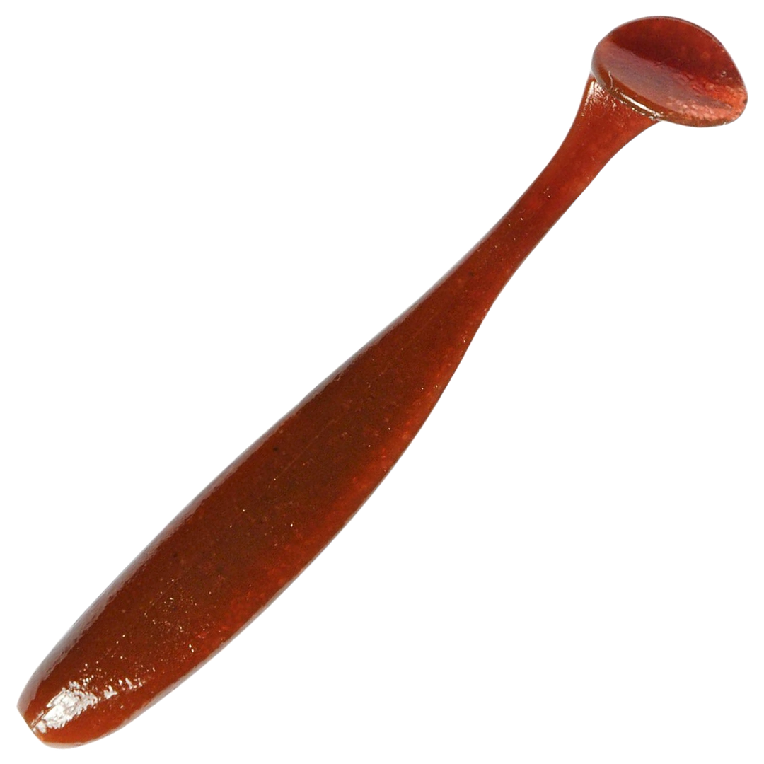 Keitech Easy Shiner Jigi 4.5", väri Cola: tumma punaruskea runko