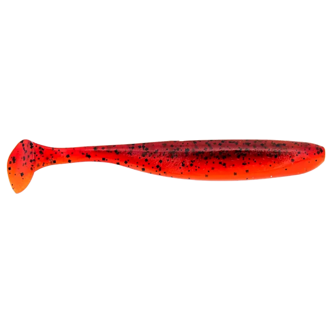 Keitech Easy Shiner Jigi 4.5" Delta Craw sivulta, pää oikealla