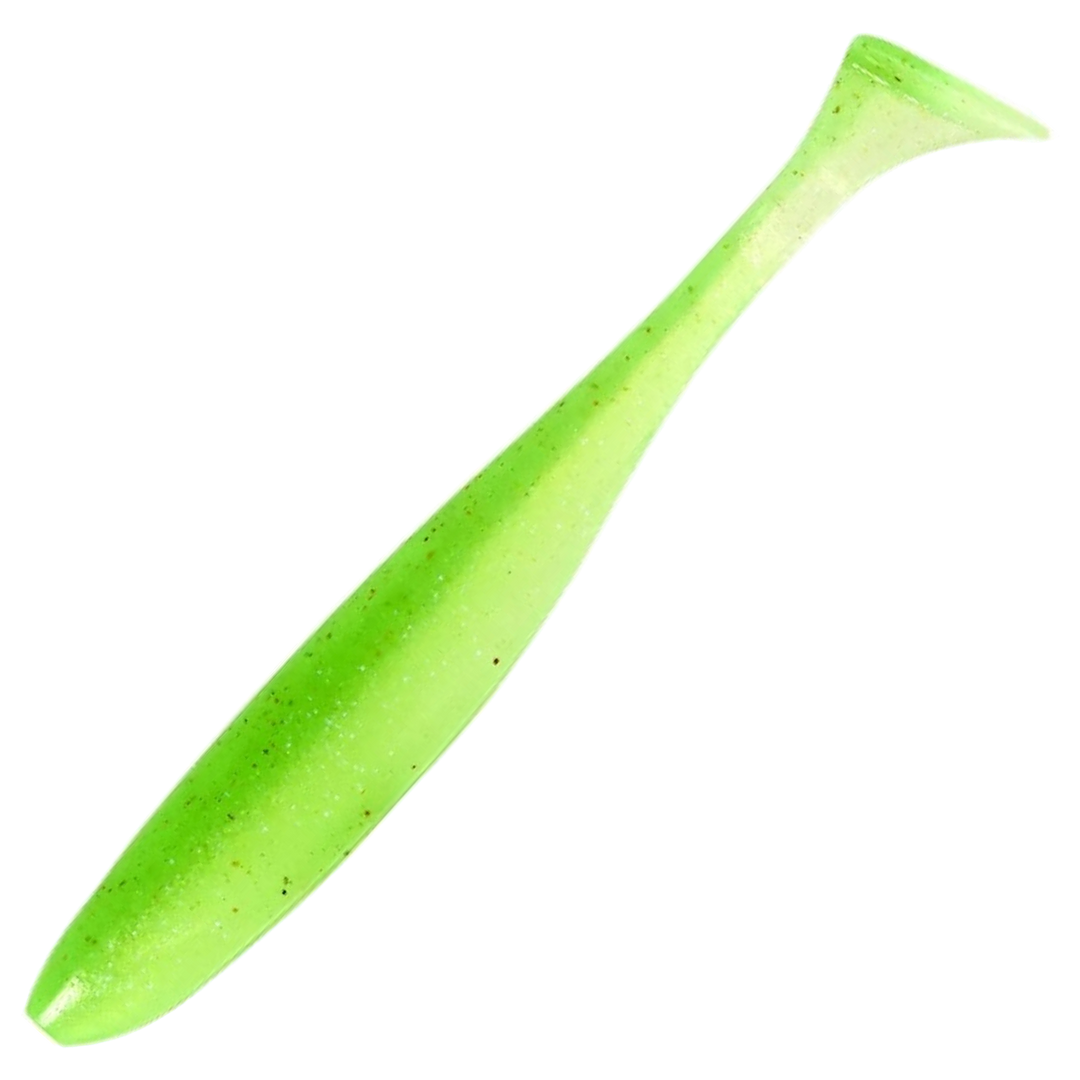 Keitech Easy Shiner Jigi 4.5", väri Electric Chart Shad: kirkkaan kellanvihreä runko