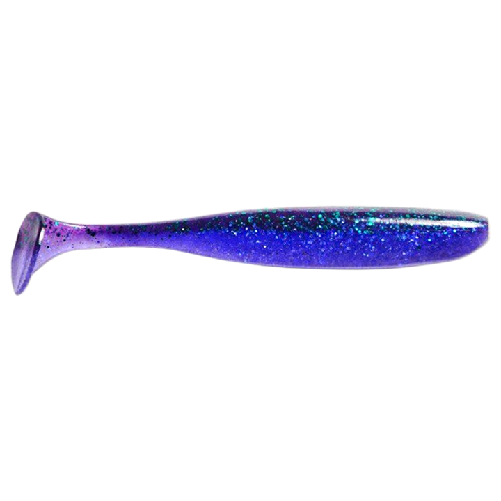 Keitech Easy Shiner Jigi 4.5" Electric June Bug sivulta, pää oikealla