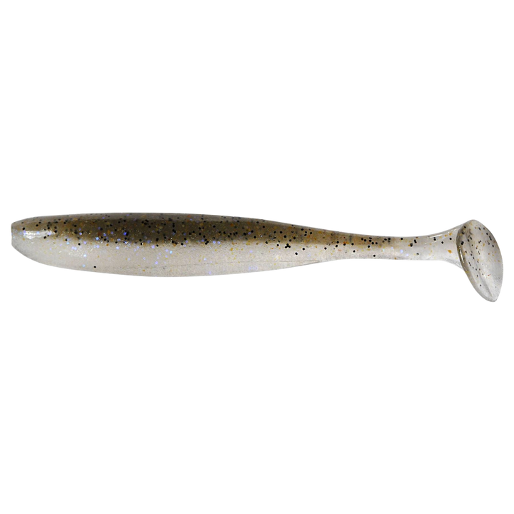 Keitech Easy Shiner Jigi 4.5" Electric Shad sivulta, pää vasemmalla