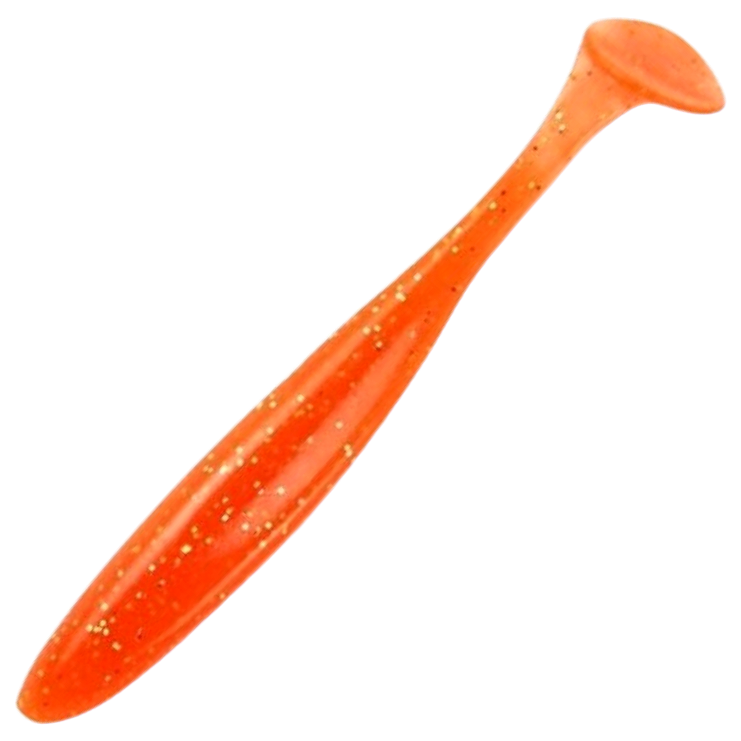Keitech Easy Shiner Jigi 4.5", väri Flashing Carrot: kirkkaan oranssi runko