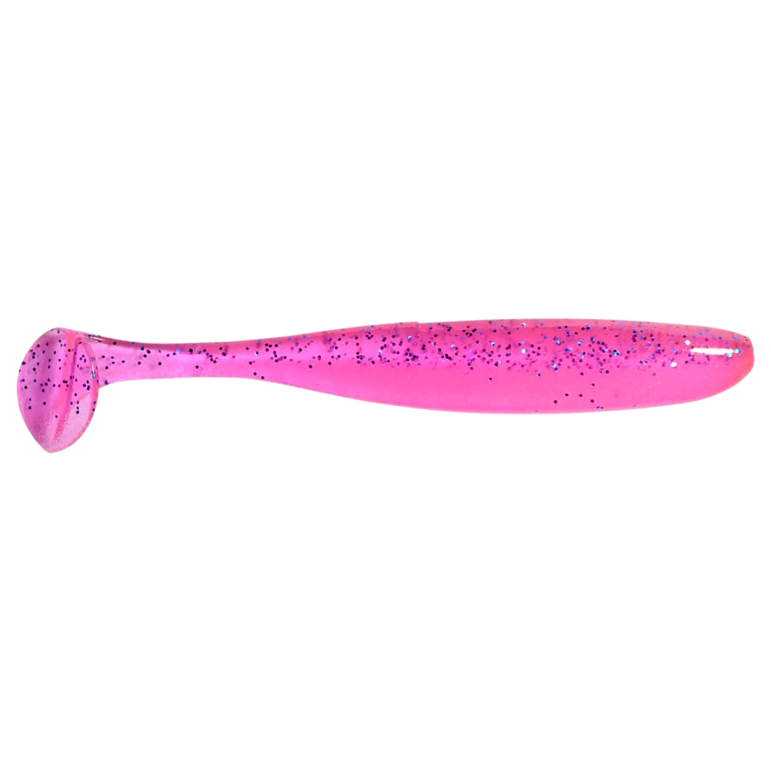 Keitech Easy Shiner Jigi 4.5" Pink Special sivulta, pää oikealla