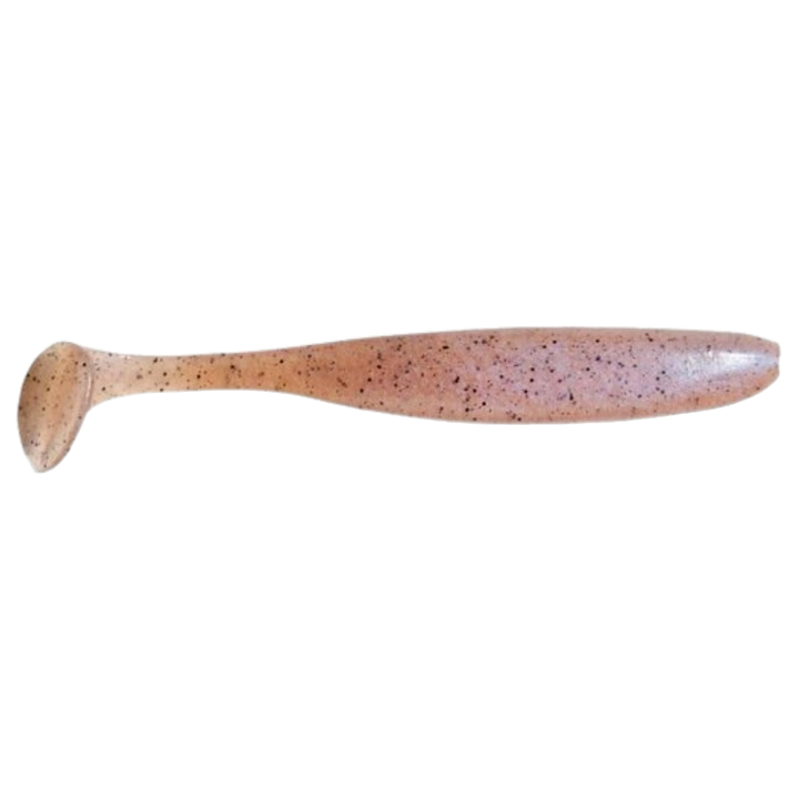 Keitech Easy Shiner Jigi 4.5" Shrimp FLK sivulta, pää oikealla
