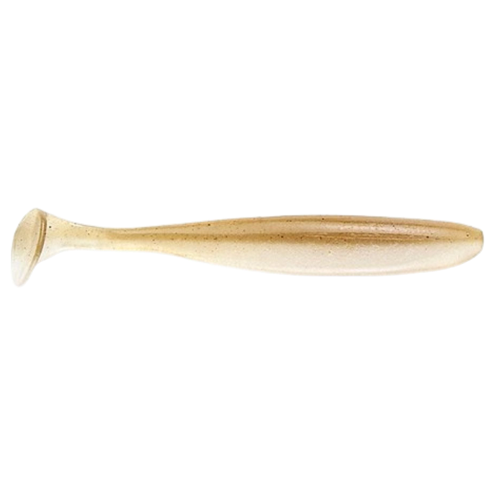 Keitech Easy Shiner Jigi 4.5" Wakasagi sivulta, pää oikealla