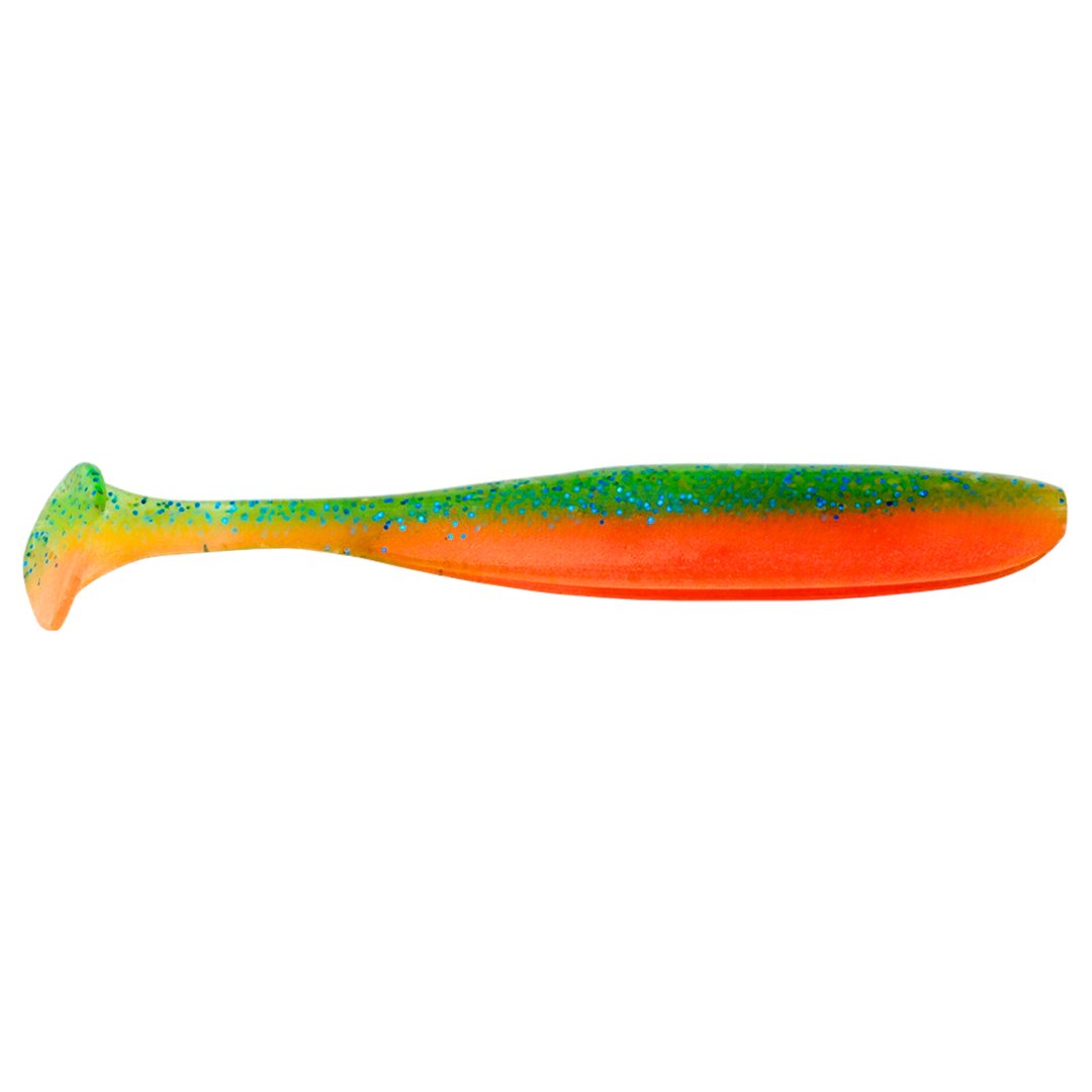 Keitech Easy Shiner Jigi 4" Rotten Carrot sivulta, pää oikealla