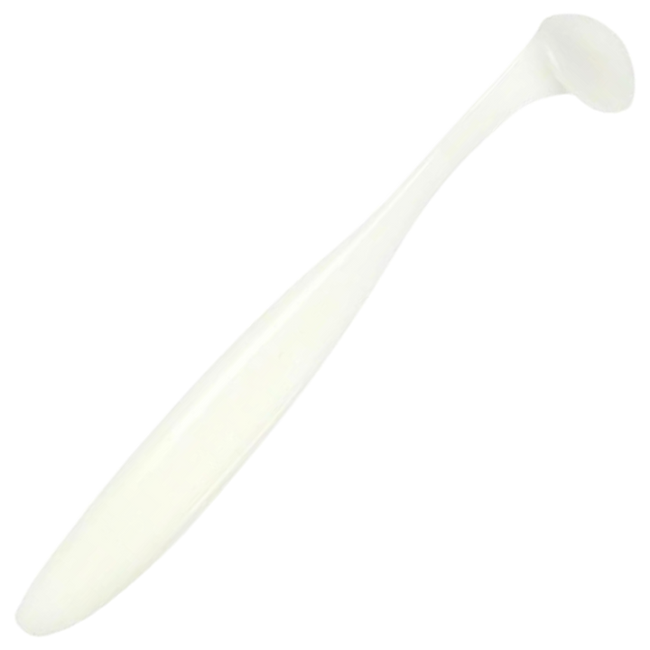 Keitech Easy Shiner Jigi 4", väri White: valkoinen runko