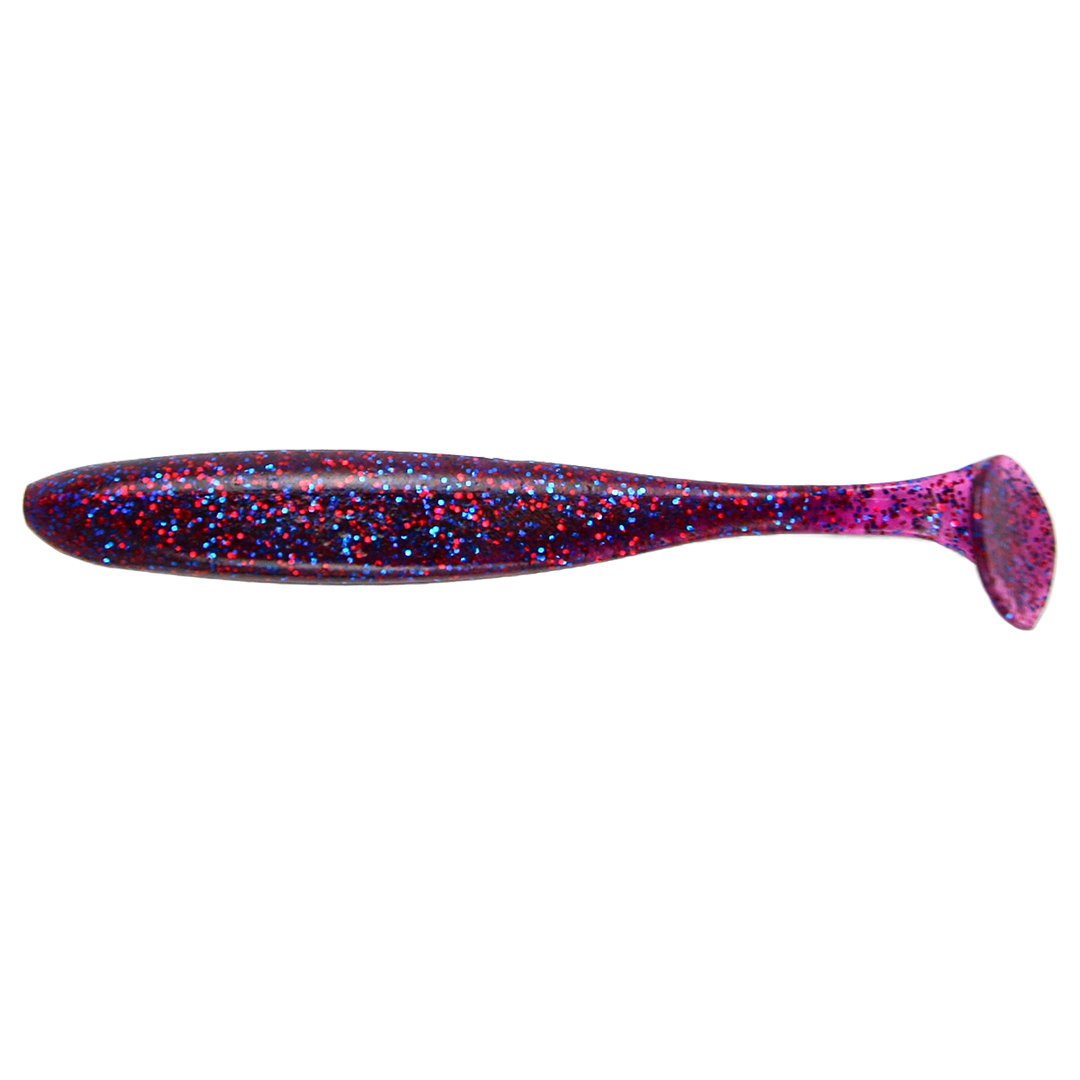Keitech Easy Shiner Jigi 5" Cosmos sivulta, pää vasemmalla